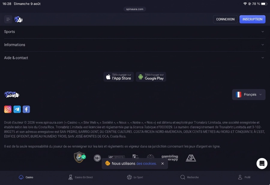 ajouter spinaura sur iphone étape1