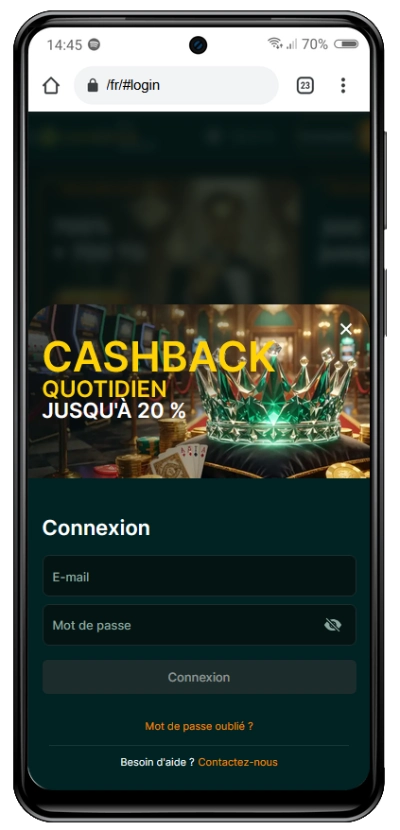 luckygem-connexion-mobile