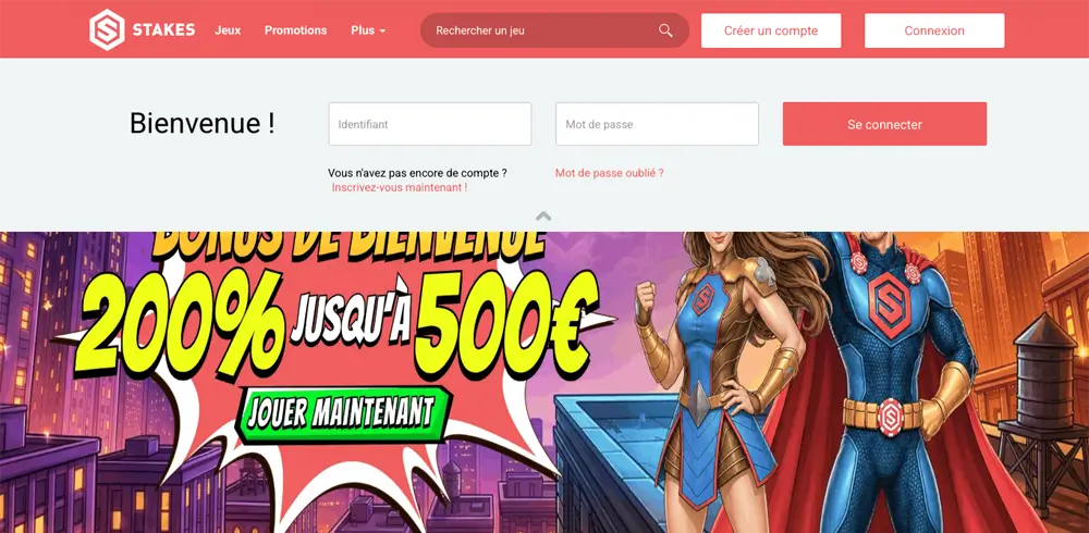 retirer ses gains stakes casino étape 1