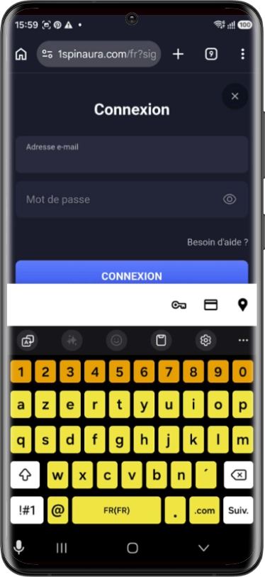 spinaura sur android étape5