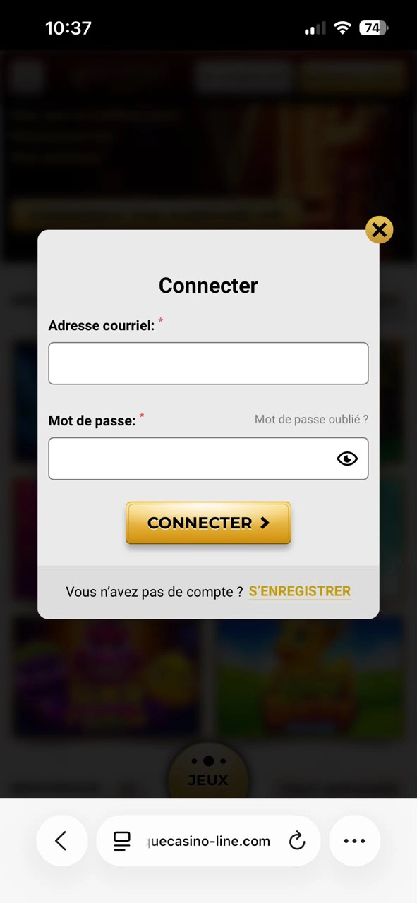 unique casino sur iphone étape2