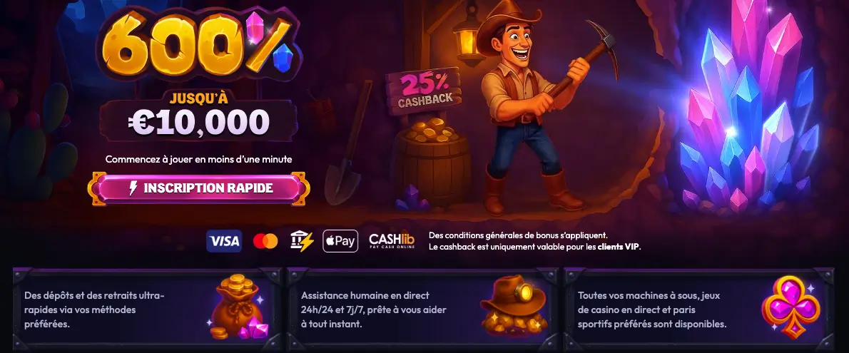 bonus de bienvenue de wildzy casino